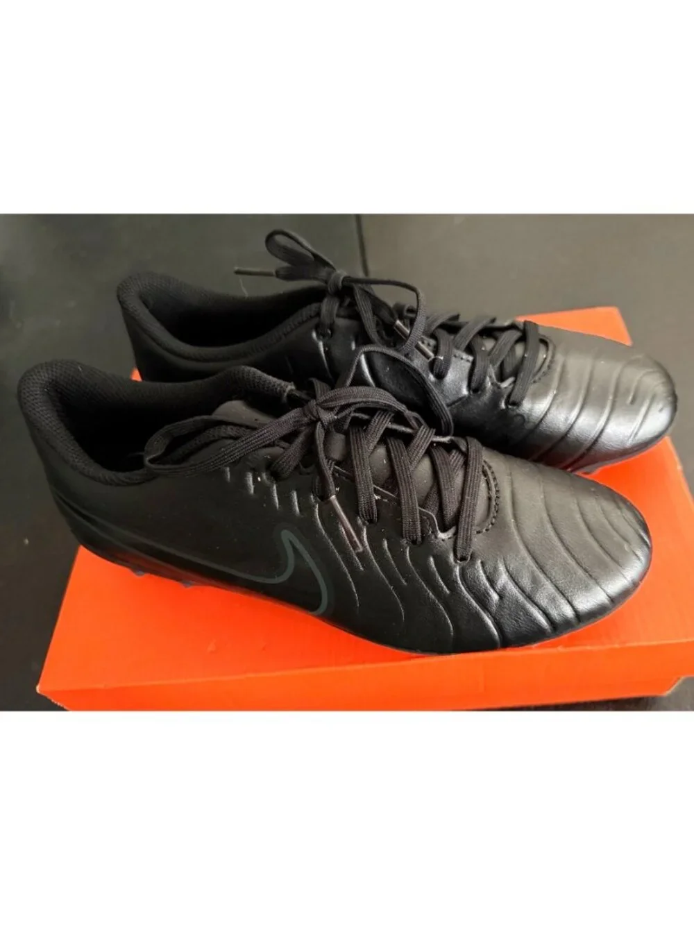 Nike Tiempo Legend 9 Soccer Cleats Black Size‎ 6.5 US FG Firm Ground With Box